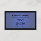 Königsblaukultiviertheiten Visitenkarte (Rückseite)