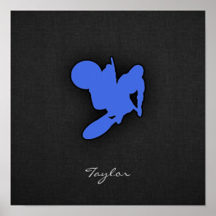 KönigsblauMotocross Poster