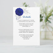 Königsblüten - Einzelheiten zu den silbernen Blätt Begleitkarte (Stehend Vorderseite)