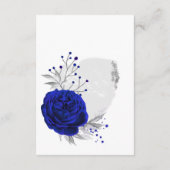 Königsblüten - Einzelheiten zu den silbernen Blätt Begleitkarte (Rückseite)