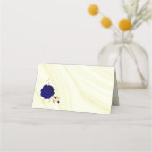 Königsblüten Gold Blätter geometrisch Platzkarte (Rückseite)