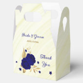 Königsblüten, goldene Blätter aus Marmor Geschenkschachtel (Geöffnet)