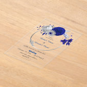 Königsblüten Silberblumenhochzeit Acryleinladungen (Ablage )