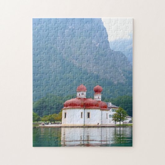 Königsee St Bärtelome Deutschland. Puzzle (Vertikal)