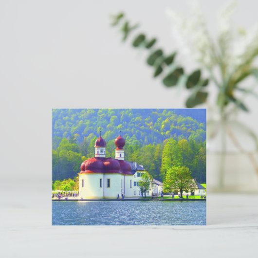 Königsee St. Bartholomä Postkarte (Stehend Vorderseite)