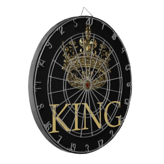 Königsemblem Dartscheibe (Vorderseite Links)