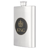 Königsemblem Flachmann (Links)