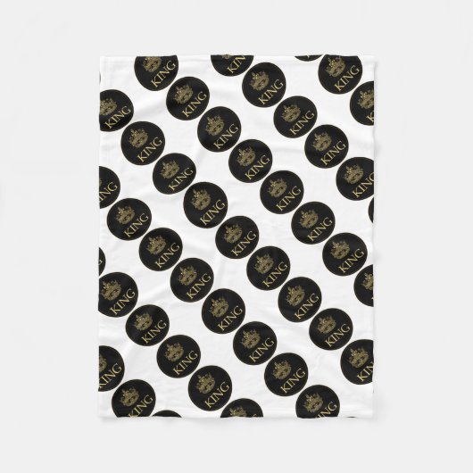 Königsemblem Fleecedecke (Vorderseite)