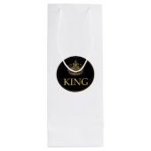 Königsemblem Geschenktüte Für Weinflaschen (Rückseite)