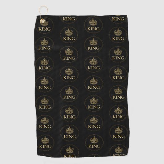 Königsemblem Golfhandtuch (Vorderseite)