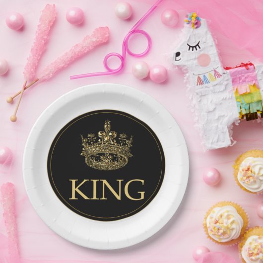 Königsemblem Pappteller (Party)