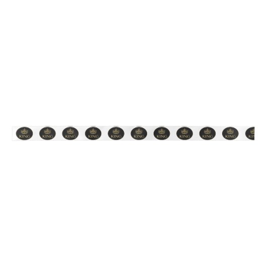 Königsemblem Satinband (Vorderseite)