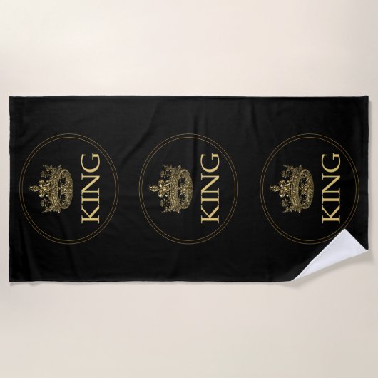 Königsemblem Strandtuch (Vorderseite)