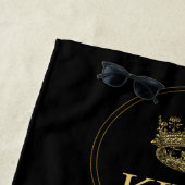 Königsemblem Strandtuch (Beispiel)