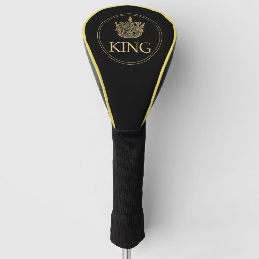 Königsemblem von König und Krone (neue Version) Golf Headcover (Vorderseite)