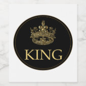 Königsemblem Weinetikett (Einzelnes Label)