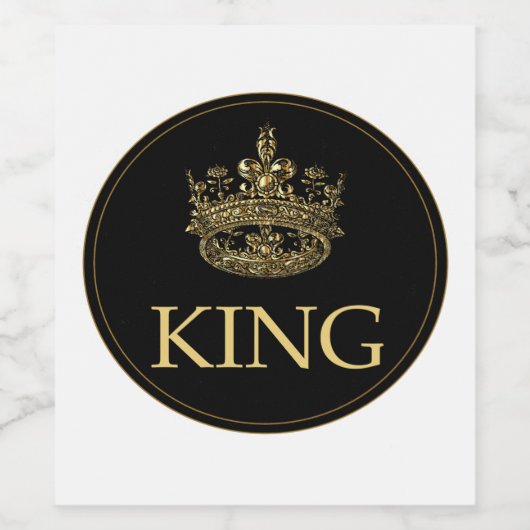 Königsemblem Weinetikett (Einzelnes Label)