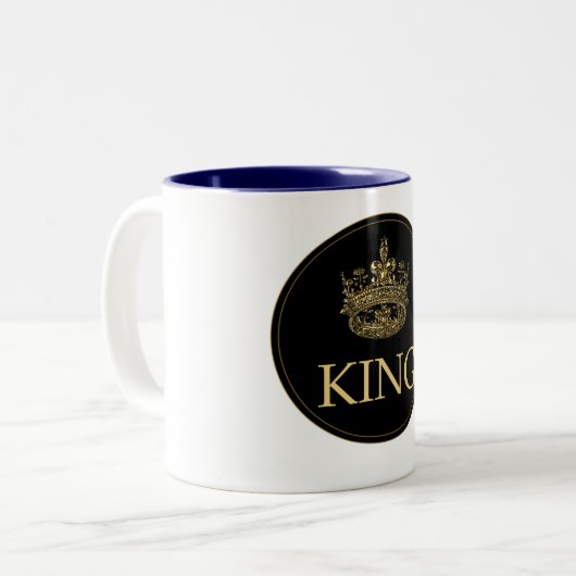 Königsemblem Zweifarbige Tasse (Vorderseite Links)