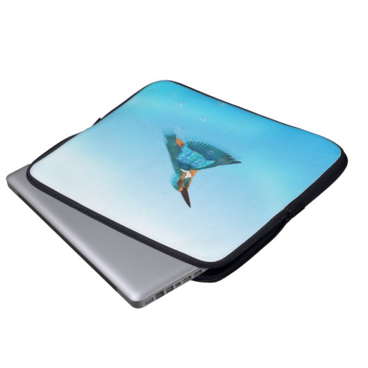 Königsfisch Bird Laptopschutzhülle (Vorne Knopf)