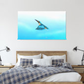 Königsfisch Bird Leinwanddruck (Insitu (Schlafzimmer))