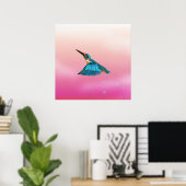 Königsfisch Bird Poster (Heimbüro)