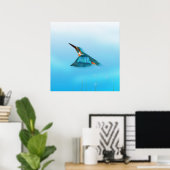 Königsfisch Bird Poster (Heimbüro)