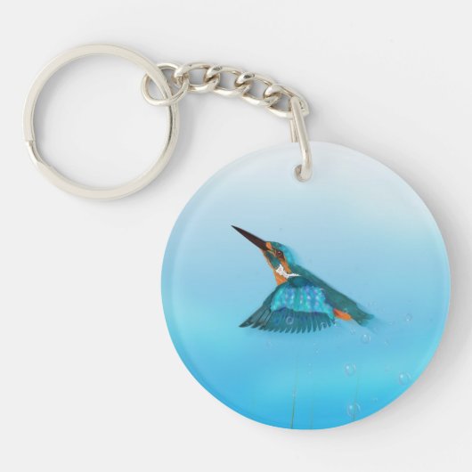 Königsfisch Bird Schlüsselanhänger (Vorderseite)