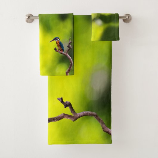 Königsfische an Zweigen Badhandtuch Set (Insitu)