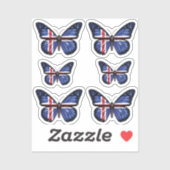 Königsflagge Aufkleber (Blatt)