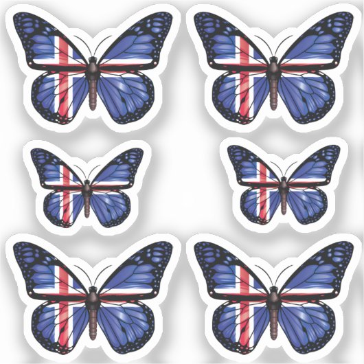 Königsflagge Aufkleber (Vorderseite)