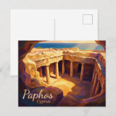 Königsgräber Zypern Postkarte (Vorne/Hinten)