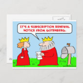 Königsgutenbergbibel Postkarte (Vorne/Hinten)