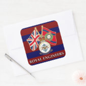 Königsingenieure Quadratischer Aufkleber (Umschlag)