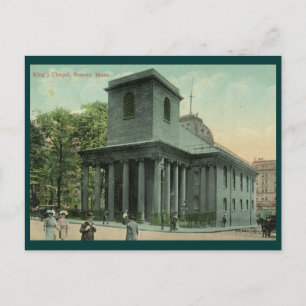 Königskapelle, Boston Vintag Postkarte