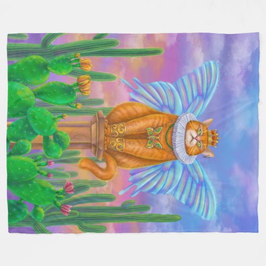 Königskatze Fleecedecke (Vorderseite (Horizontal))