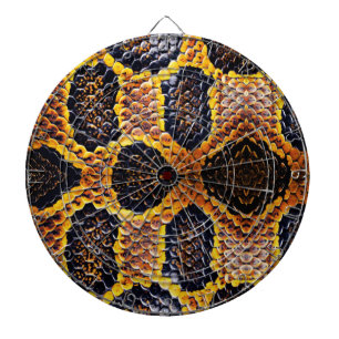 Königskobra-Schlangenhaut Dartscheibe