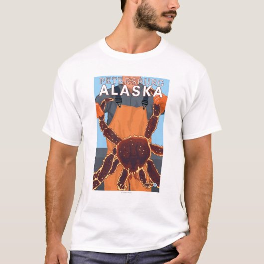 Königskrabbe-Fischer - Petersburg, Alaska T-Shirt (Vorderseite)