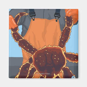 Königskrabbe-Fischer - Pike-Platz-Markt, Seattle Magnet