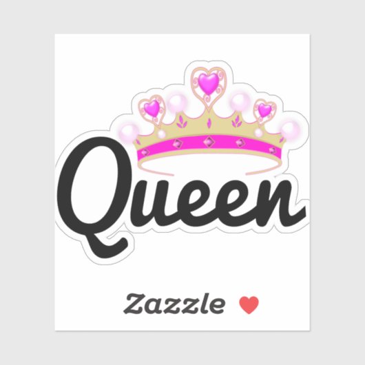 Königskrone Aufkleber (Blatt)