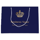 Königskrone aus blauem Gold Große Geschenktüte (Vorderseite)