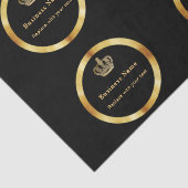 Königskrone aus schwarzem Gold Seidenpapier (Detail)