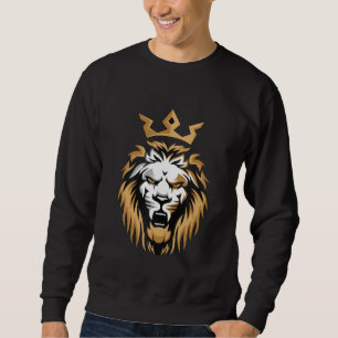 Königskrone Löwe Schwarz Sweatshirt