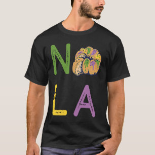 Königskuchen Mardi Gras New Orleans Umzug Streich T-Shirt