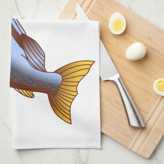 Königslachs Geschirrtuch (Viertel Falte)