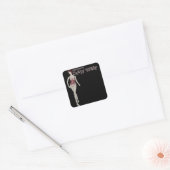 Königsmannequin Quadratischer Aufkleber (Umschlag)