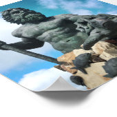 Königsneptune am Strand von Virginia Poster (Ecke)