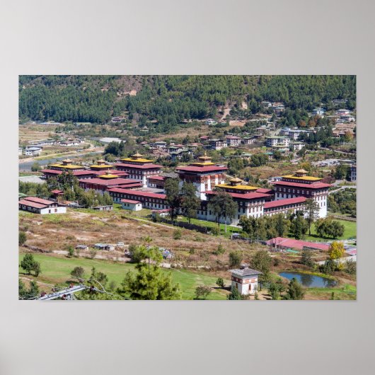 Königspalast in Thimphu - Bhutan Poster (Vorne)