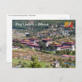 Königspalast in Thimphu - Bhutan Postkarte (Vorne/Hinten)