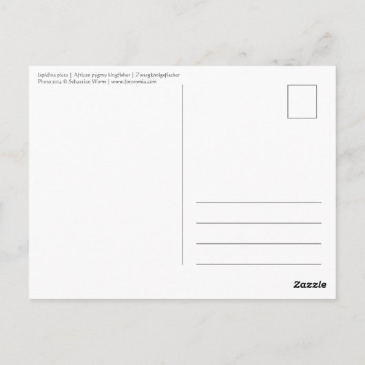 Königspalast Postkarte (Rückseite)