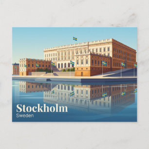 Königspalast, Stockholm Schweden Postkarte